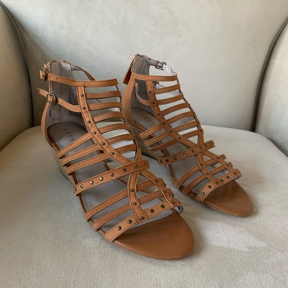 Hinge Sandal Cognac Nubuck